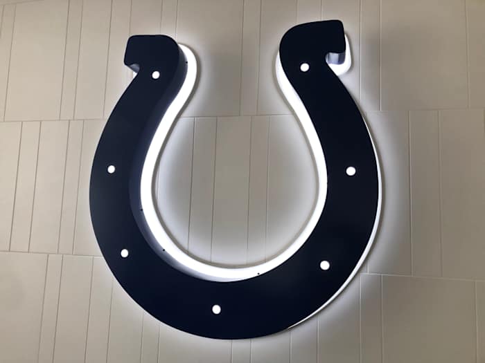 The Colts' horseshoe is synonymous with the franchise's deep NFL history that dates back to 1953.